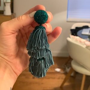 Sachi and Babi Blue Tassel Earrings